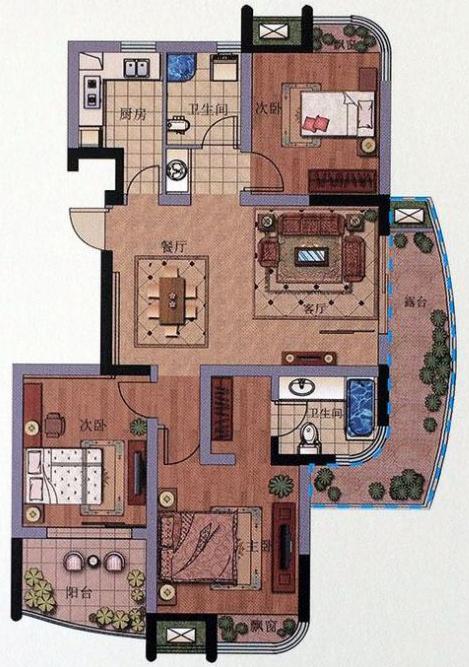 楚天都市佳园a10户型户型图