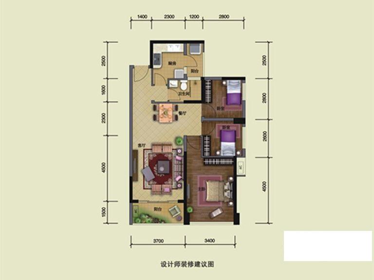 麓园麓园3栋和4栋ab座户型户型图