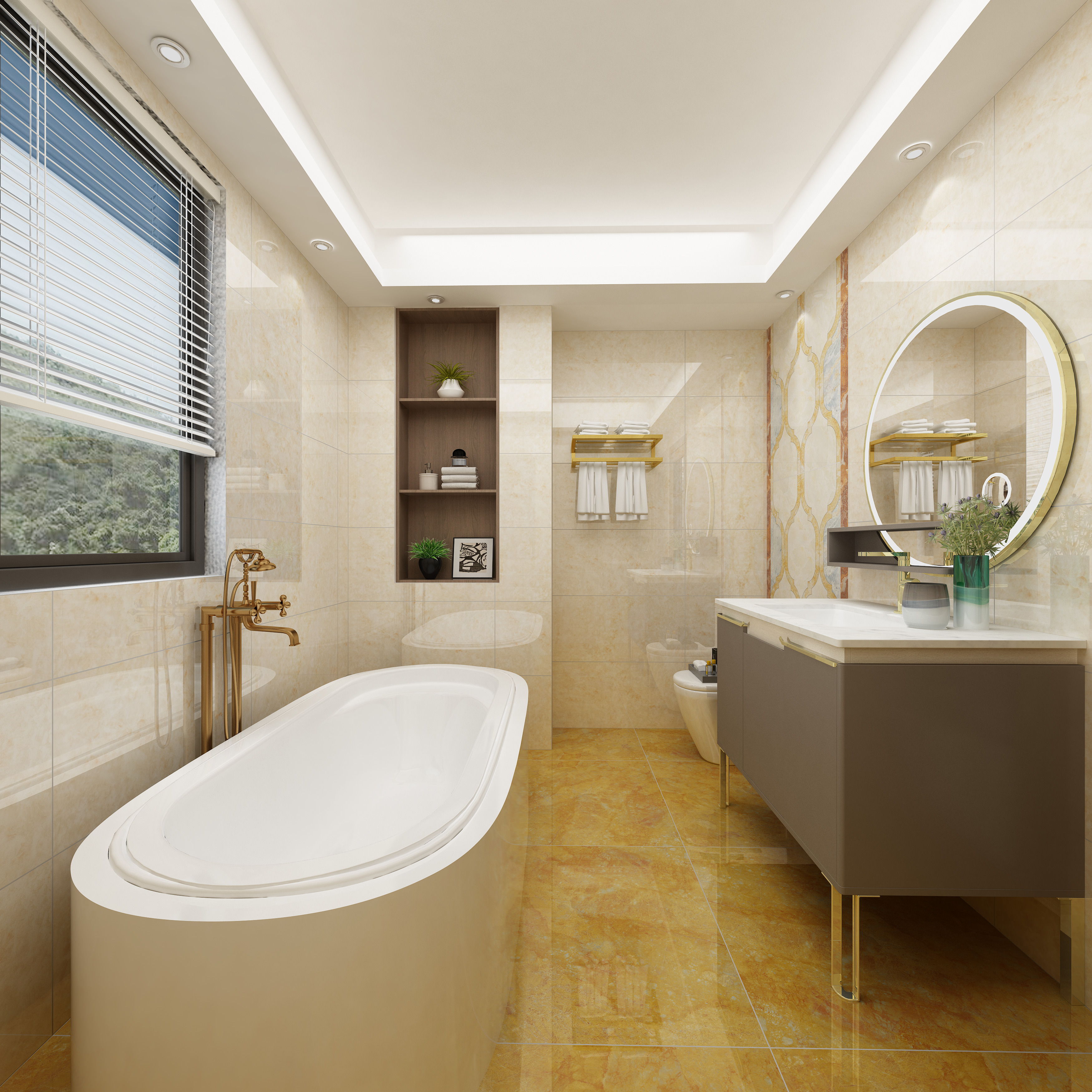 渑池碧桂园yj215卫浴-欧神诺瓷砖效果图