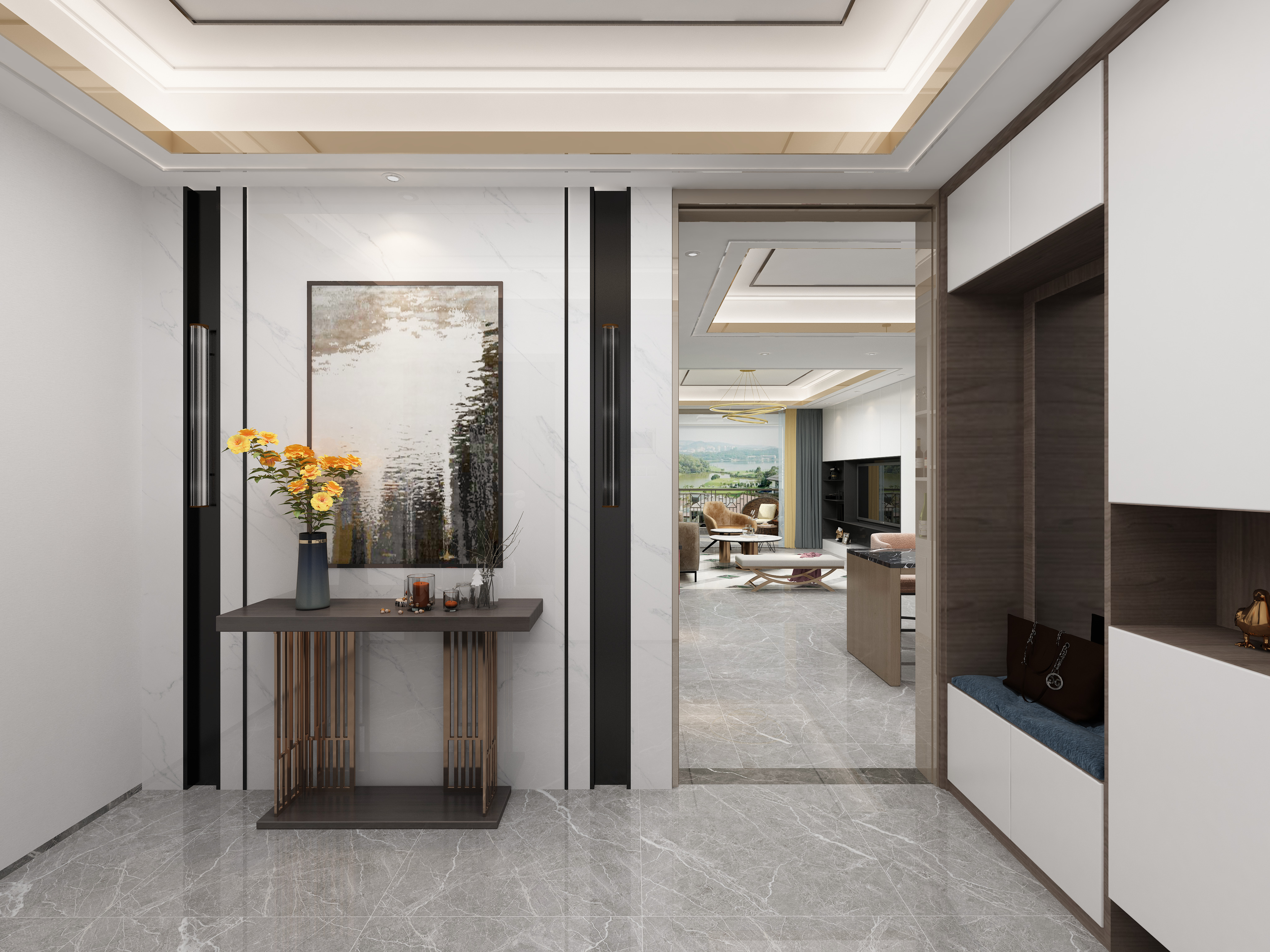 珠江·万江府l玄关