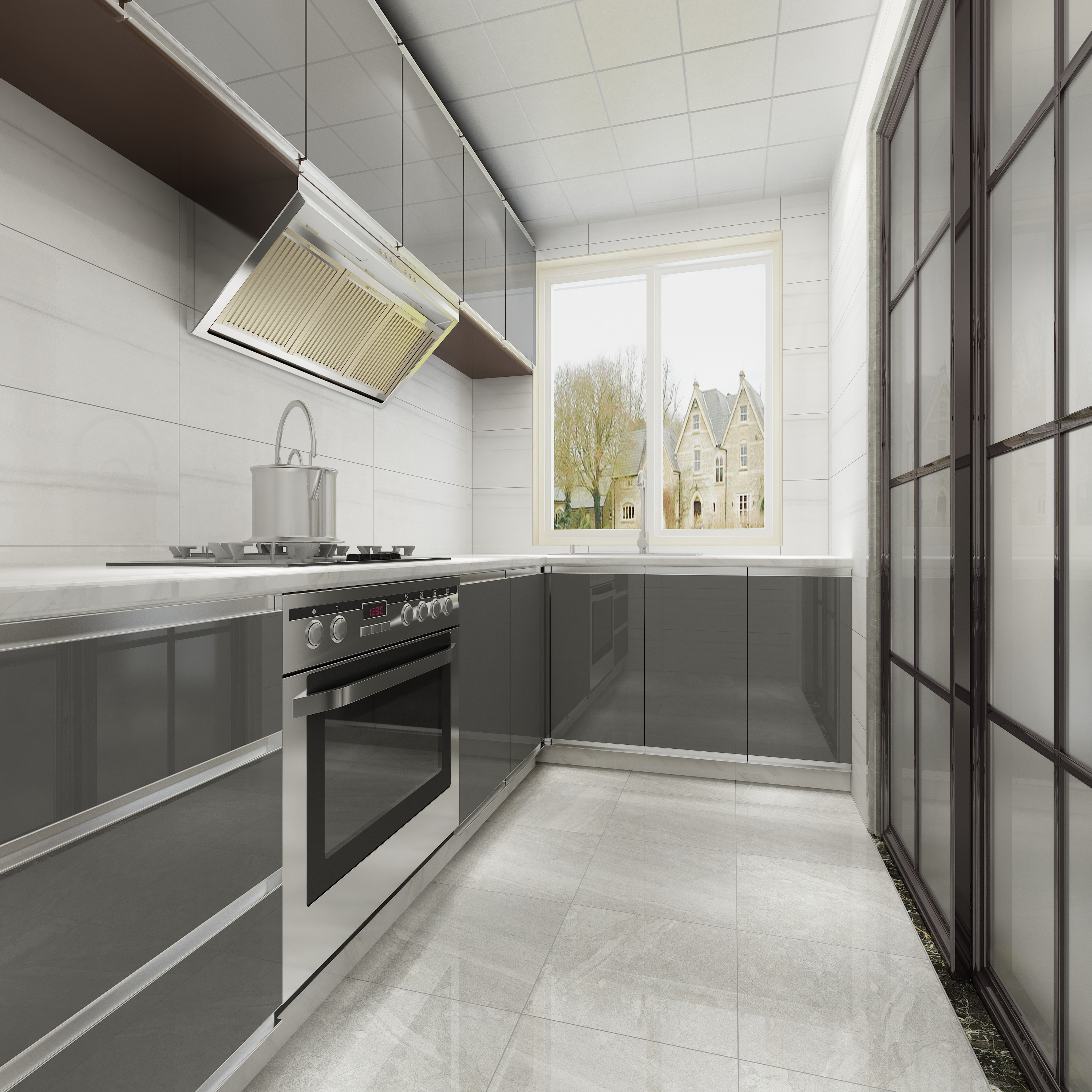 市府龙湾a厨房-欧神诺瓷砖效果图