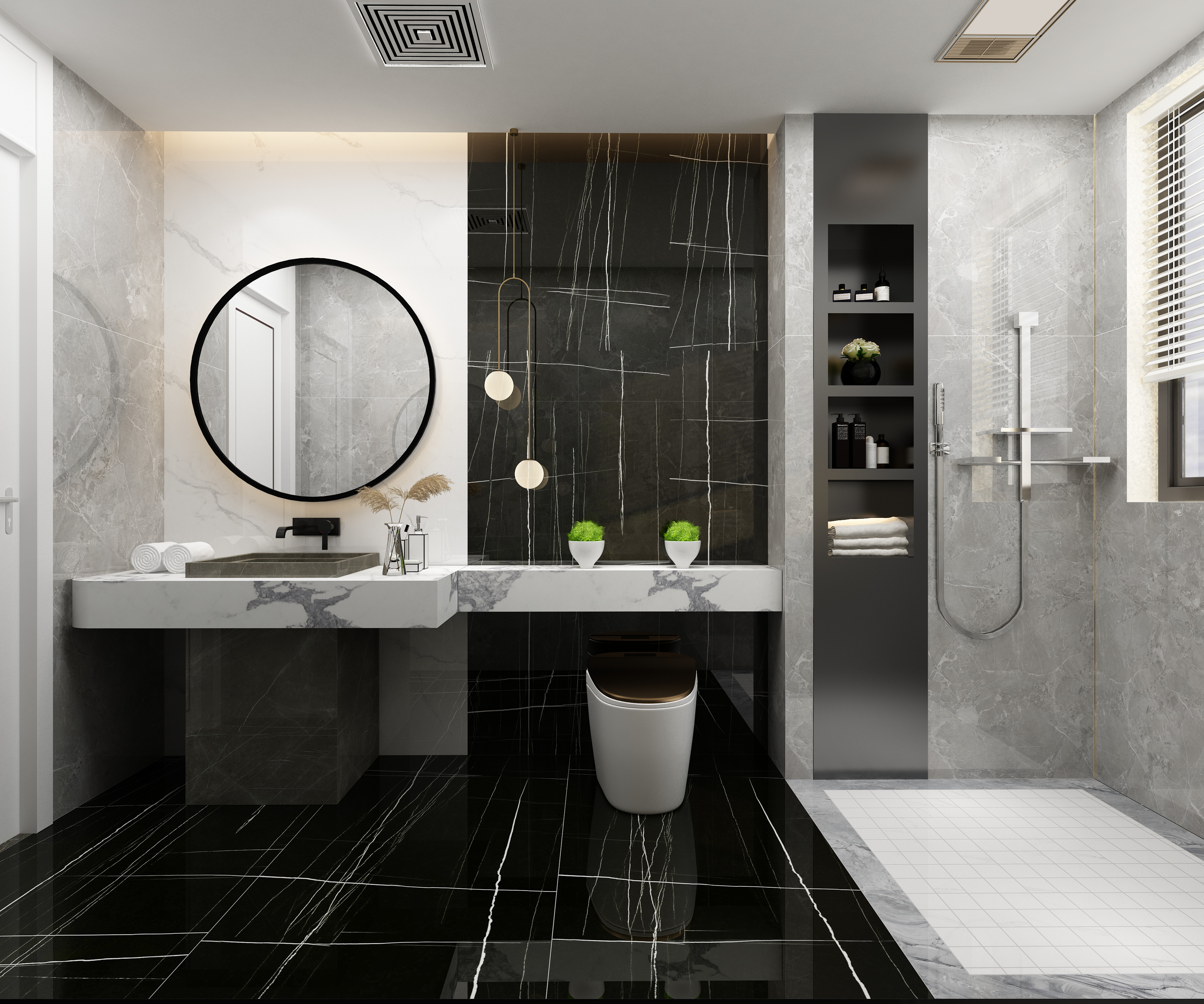 卫浴大户型瓷砖效果图_贴图-欧神诺瓷砖效果图