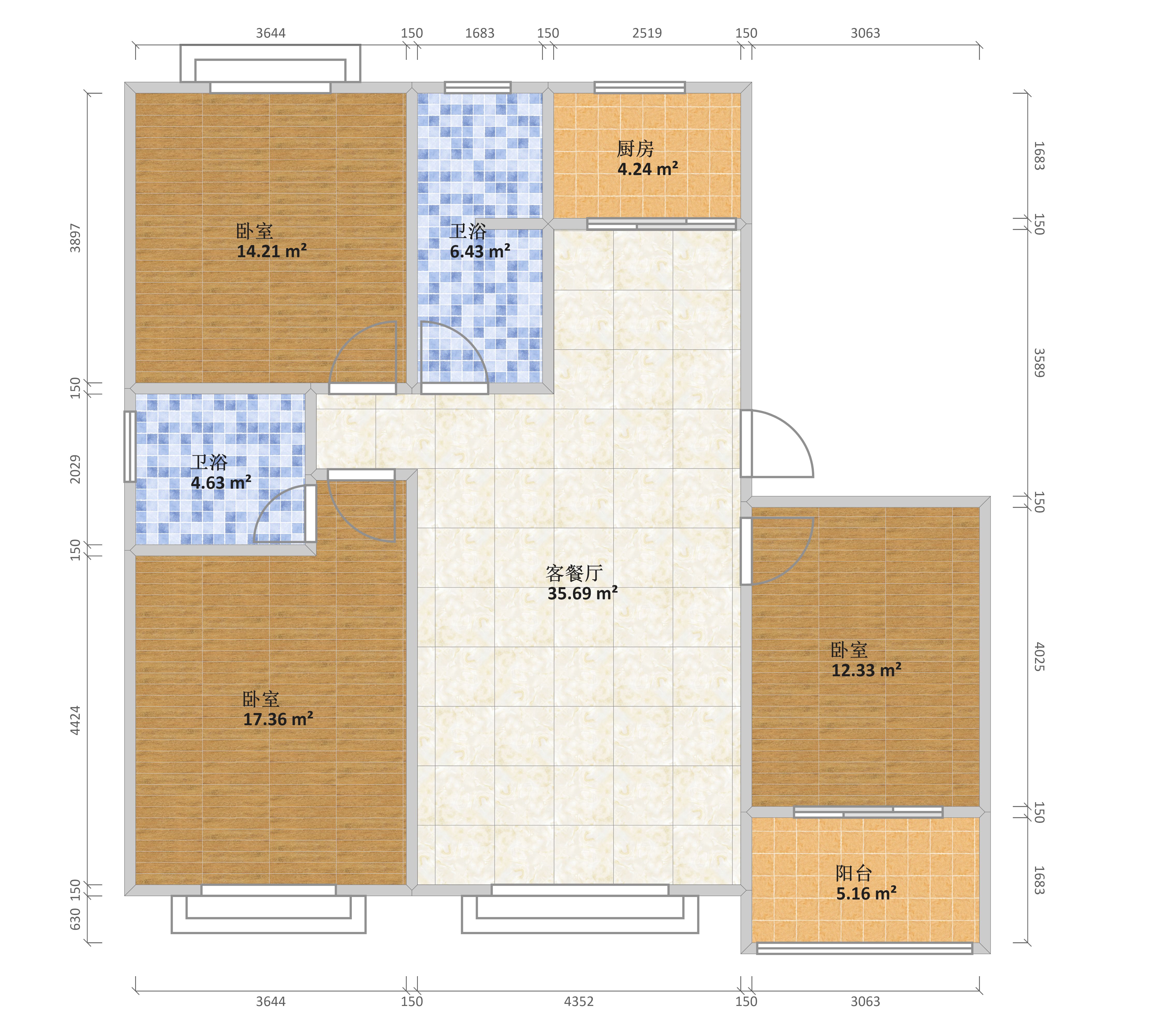 瑞华清华苑楼盘_户型图_装修案例-北京欧神诺在线