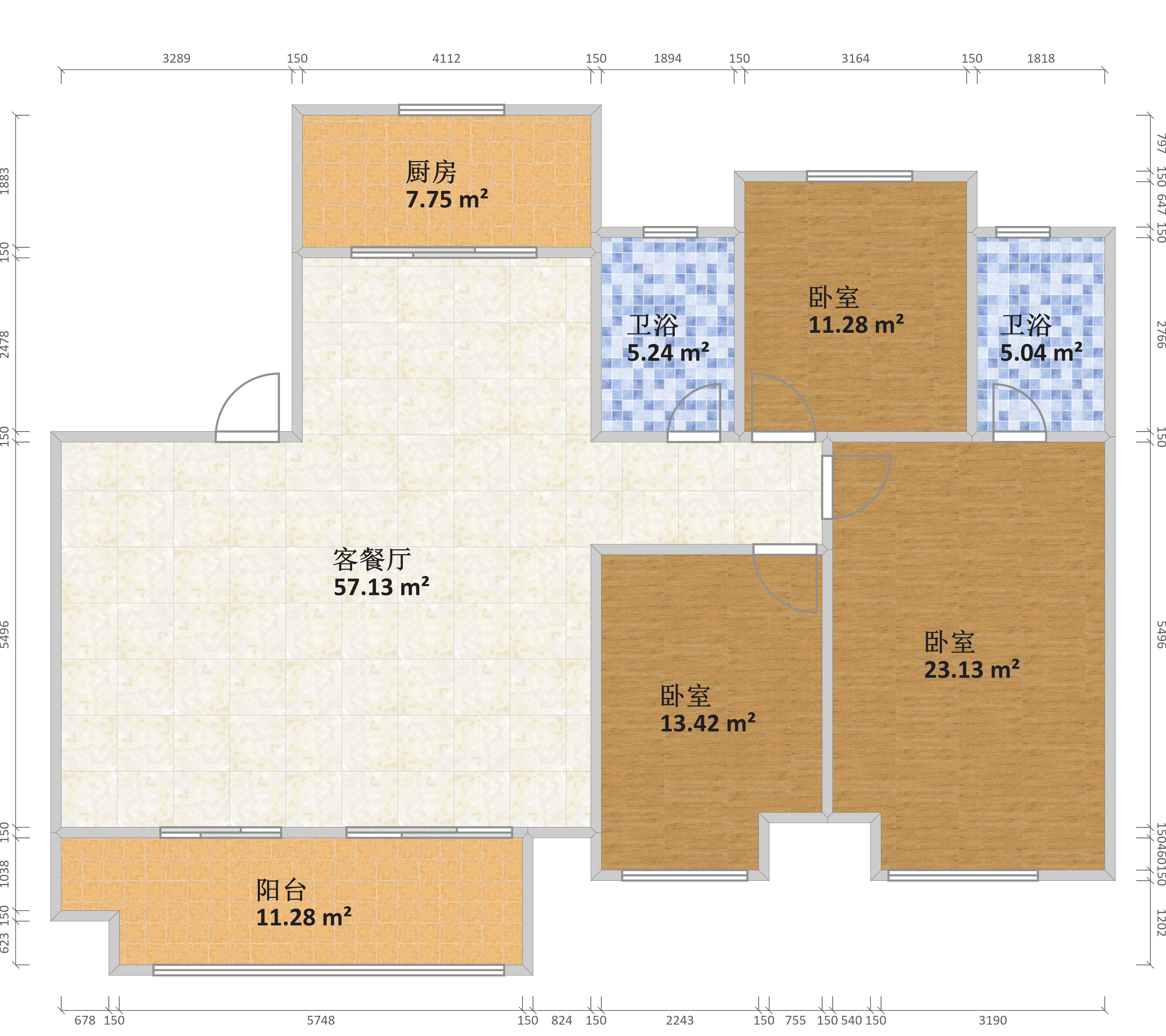 繁昌大发融悦东方a户型户型图