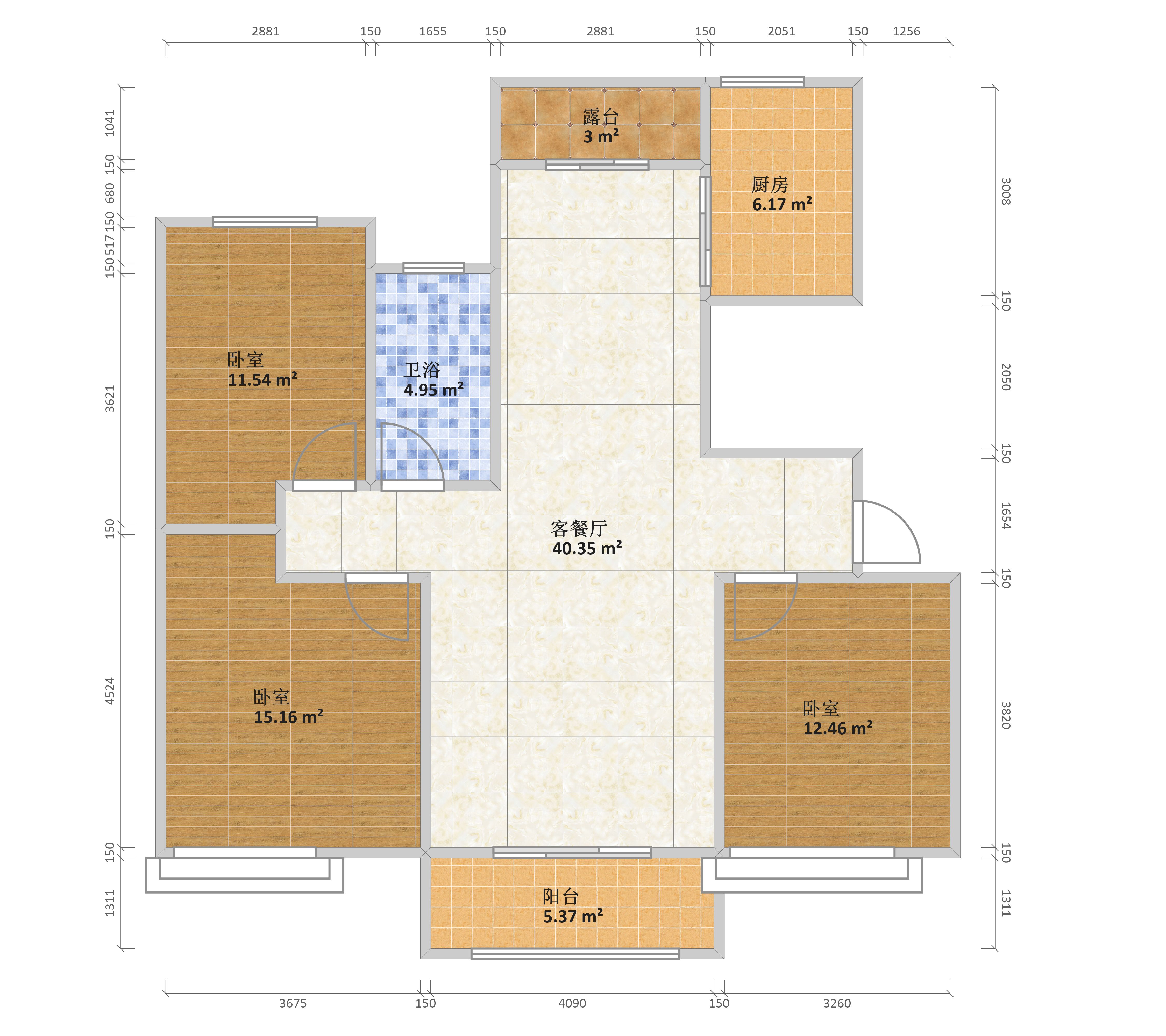 安阳建业桂园户型图图片