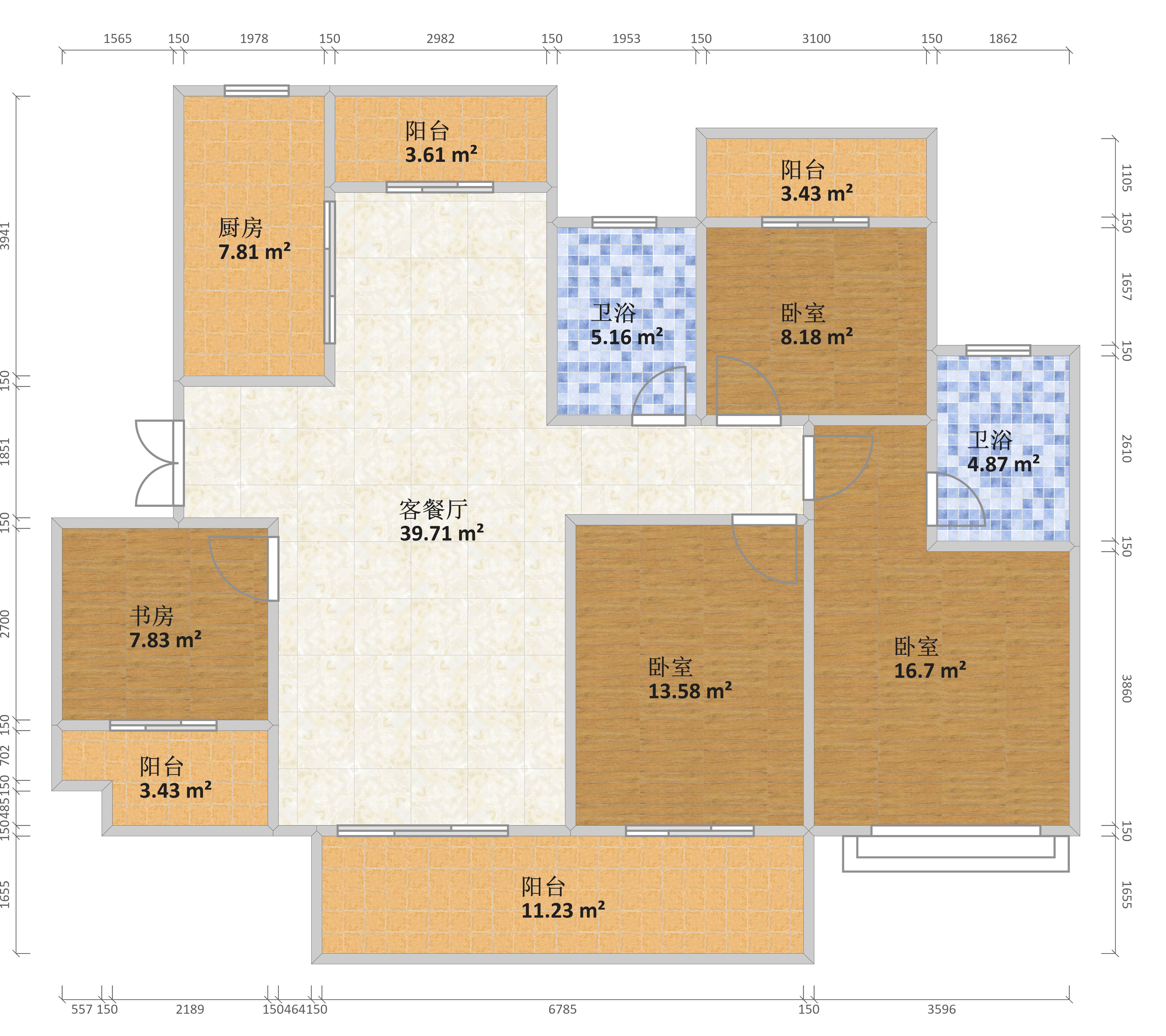 翼天十里风荷l1/l2户型户型图