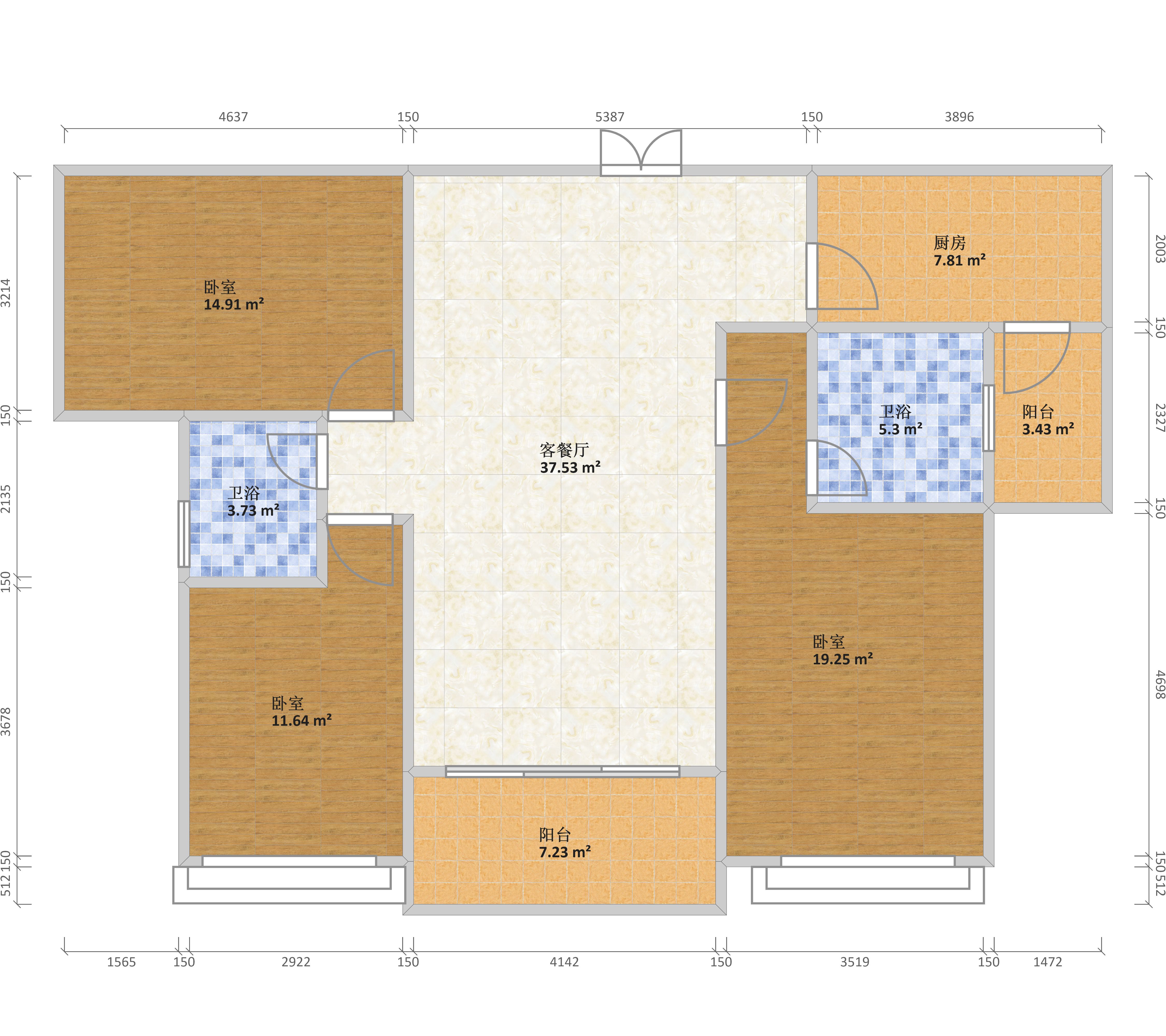 庐贤雅居h户型户型图