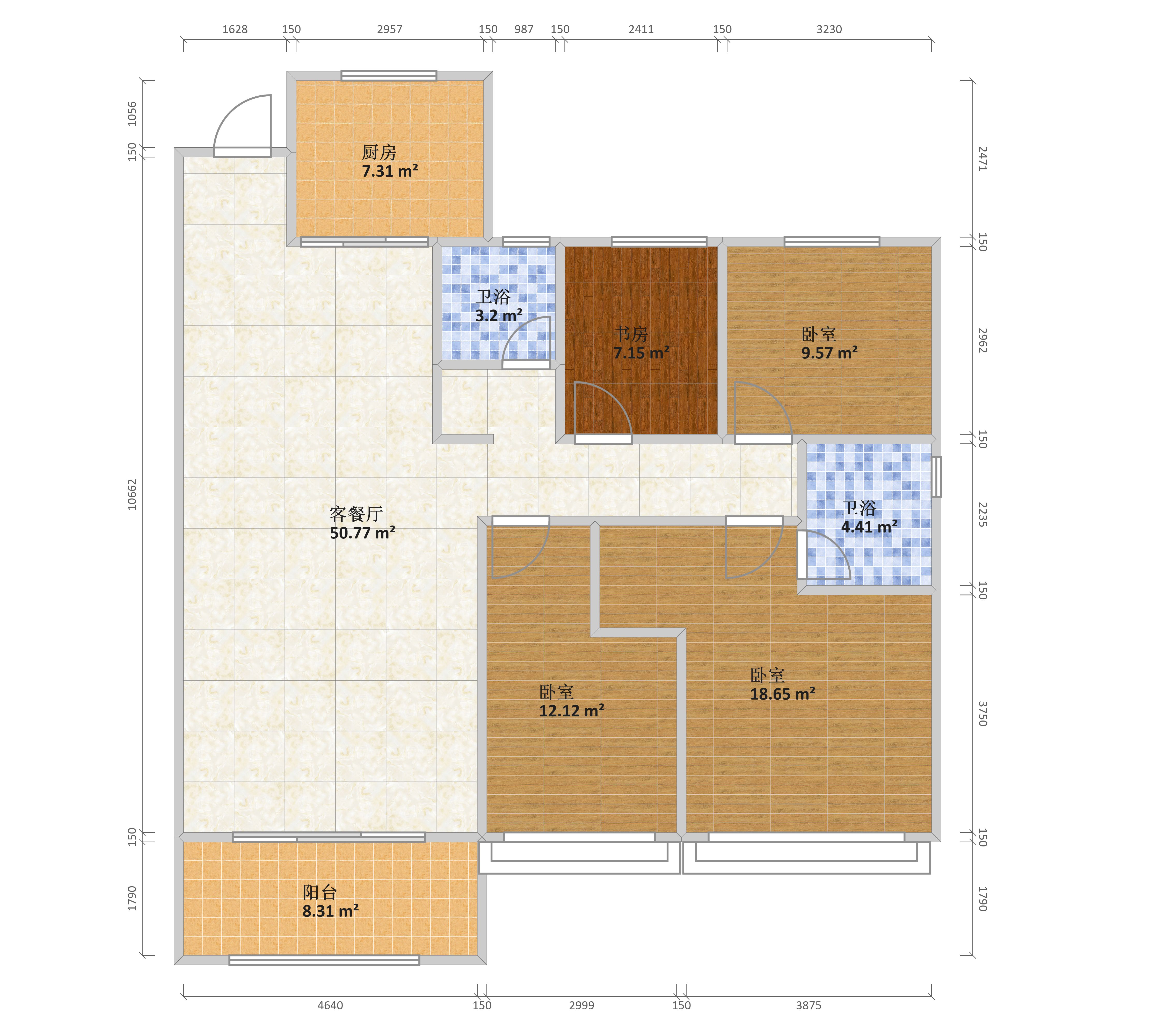 碧桂园天御yj140户型图