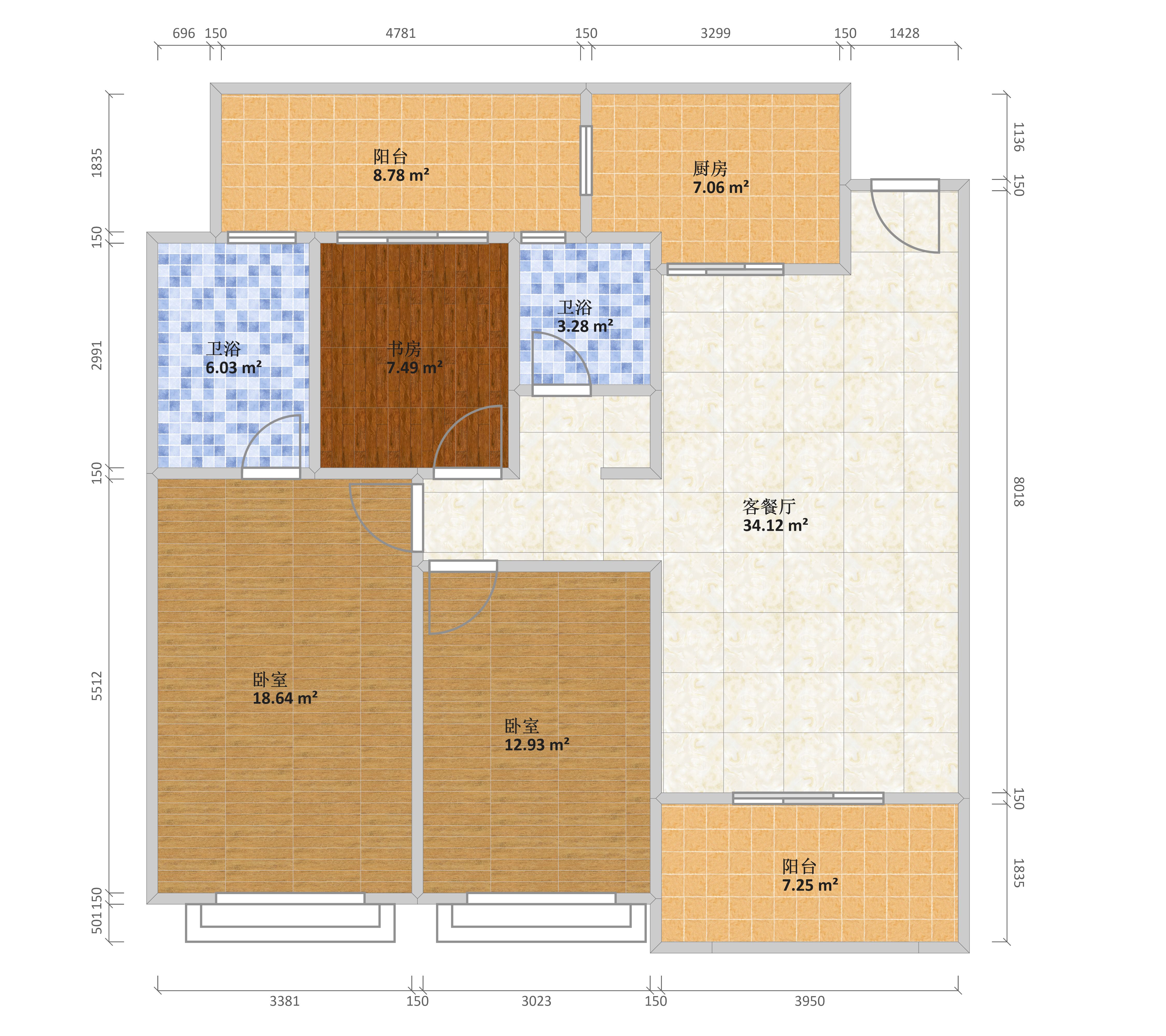 绿地东海岸a7户型户型图