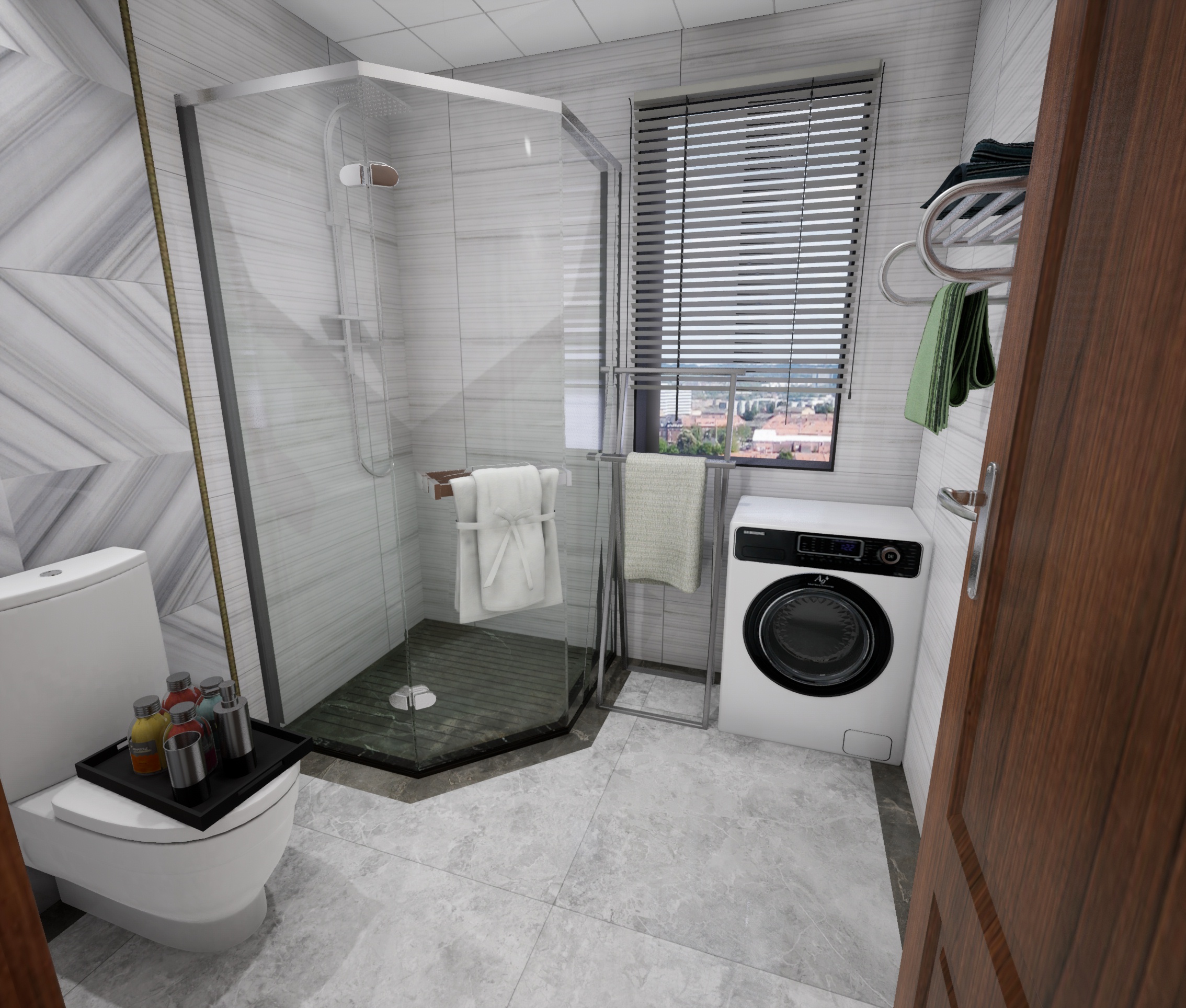 现代卫浴-欧神诺瓷砖效果图